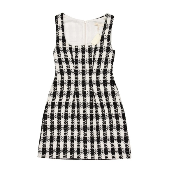 Maje Plaid Tweed Mini Dress - Picture 1 of 6